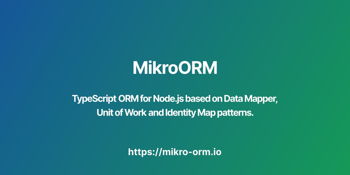 Using Mikroorm With Nestjs Framework Mikroorm